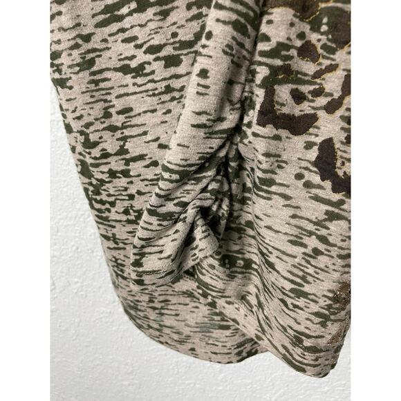 Contemporary Style Signature Studio Gray Green Camo Shirt with Gold Foil Size XL - Picture 7 of 16